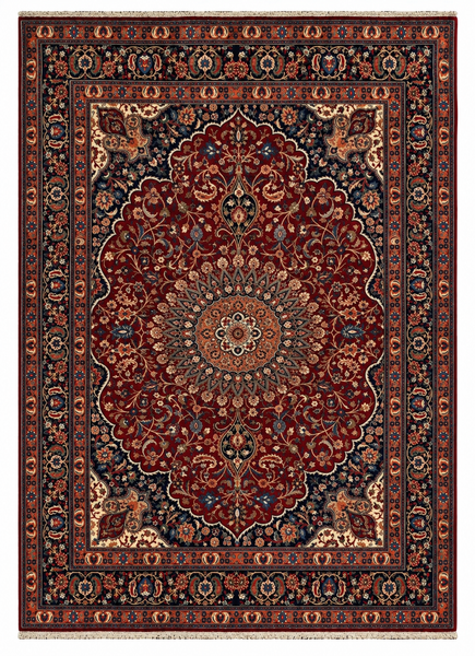 27322-Moud Handmade /Hand-Knotted Persian Rug/Traditional/Carpet Authentic/ Size: 9'8" x 6'6" /300cm x 198cm