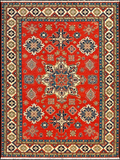 22421 - Kazak Hand-Knotted/Handmade Afghan Tribal/Nomadic Authentic/Size: 13'7" x 10'2"/ 414cm x 310cm