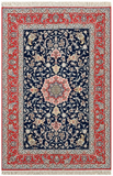 20564-Isfahan Hand-knotted/Handmade Persian Rug/Carpet Traditional Authentic/ Size: 7'9" x 5'0"/ 236cm x 153cm