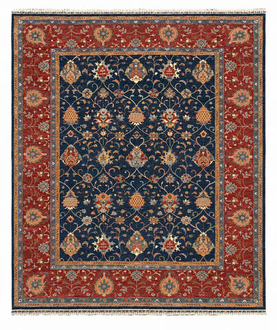 27900- Royal Chobi Ziegler Afghan Hand-Knotted Contemporary/Traditional/Size: 9'8" x 8'3"/295cmx 251cm