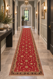 24260- Kashan Handmade/Hand-Knotted Persian Rug/Traditional Carpet Authentic/ Size 9'7" x 3'2" / 292cm x 97cm