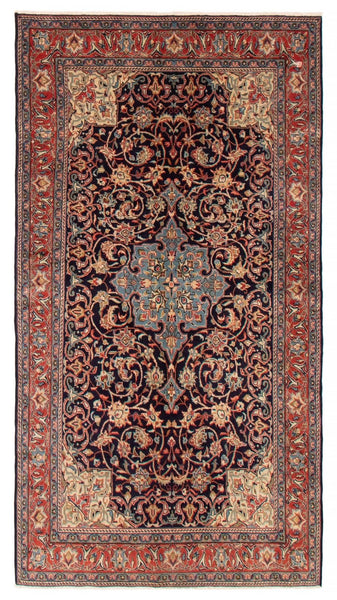 27057-Sarough Hand-Knotted/Handmade Persian Rug/Carpet Traditional Authentic/ Size: 7'5"x 4'1"