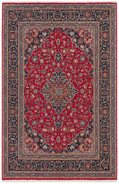 25757-Mashad Hand-Knotted/Handmade Persian Rug/Carpet Traditional Authentic/ Size: 10'1" x 6'4"/307cm x 193cm