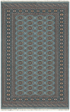 27614-Bokhara Hand-Knotted/Handmade Pakistani Rug/Carpet Tribal/Nomadic Authentic/ Size: 8'3" x 6'0"/251cm ×83cm