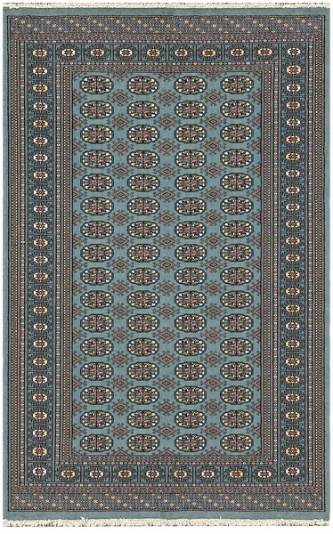 27614-Bokhara Hand-Knotted/Handmade Pakistani Rug/Carpet Tribal/Nomadic Authentic/ Size: 8'3" x 6'0"/251cm ×83cm