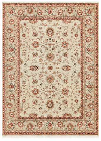 19245-Chobi Ziegler Hand-Knotted/Handmade Afghan Rug/Carpet Tribal/Nomadic Authentic/ Size: 9'9" x 6'11"/ 297cm x 211cm