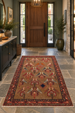 24254 - Shiraz Hand-Knootted/Handmade Persian Rug/Carpet Tribal/Nomadic Authentic/Size: 6'9" x 4'1" / 206cm x 124cm