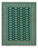 27596-Bokhara Hand-Knotted/Handmade Pakistani Rug/Carpet Tribal/Nomadic Authentic/ Size: 7'7" x 6'0"/231 cm × 183 cm