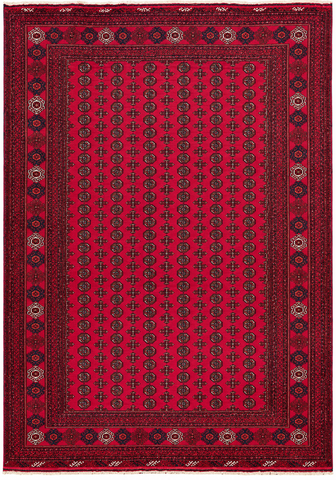 25826-Turkmen Hand-Knotted/Handmade Persian Rug/Carpet Traditional/Authentic/ Size: 9'7" x 6'8"/292cm x 203cm