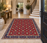 24286- Kashan Handmade/Hand-Knotted Persian Rug/ Traditional Carpet Authentic/ Size: 4'8" x 3'4" / 142cm x 102cm
