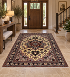 24288 - Heriz Hand-Knotted/Handmade Persian Rug/Carpet Traditional/Authentic/Size: 4'8" x 3'3" / 142cm x 99cm