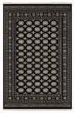 27591-Bokhara Hand-Knotted/Handmade Pakistani Rug/Carpet Tribal/Nomadic Authentic/ Size: 8'9" x 6'0"/267 cm × 183 cm