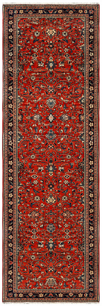 27299-Sarough Hand-Knotted/Handmade Persian Rug/Carpet Traditional Authentic/ Size: 6'0"x 2'9"/184cm x 85cm