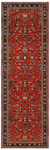 27299-Sarough Hand-Knotted/Handmade Persian Rug/Carpet Traditional Authentic/ Size: 6'0"x 2'9"/184cm x 85cm