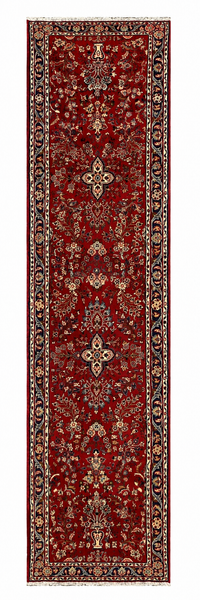 27306-Sarough Hand-Knotted/Handmade Persian Rug/Carpet Traditional Authentic/ Size: 10'4"x 2'4"/315cm x 72cm