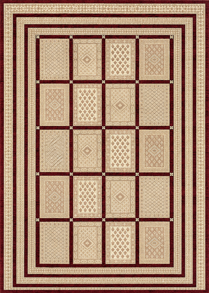 19112-Chobi Ziegler Hand-Knotted/Handmade Afghan Rug/Carpet Tribal/Nomadic Authentic/ Size: 9'5''x 6'8''/ 287cm x 211cm