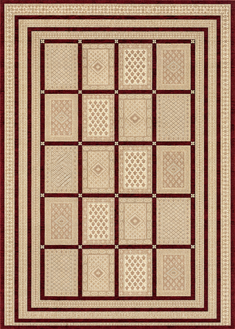19112-Chobi Ziegler Hand-Knotted/Handmade Afghan Rug/Carpet Tribal/Nomadic Authentic/ Size: 9'5''x 6'8''/ 287cm x 211cm