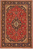 24541- Kashan Handmade/Hand-Knotted Persian Rug/Traditional/ Nomadic Carpet Authentic/ Size: 7'3" x 4'6" / 221cm x 137cm