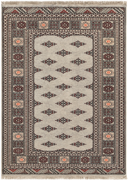 25044-Royal Bokhara Hand-Knotted/Handmade Pakistani Rug/Carpet Tribal/Nomadic Authentic/ Size: 6'4" x 4'6"/193cm x 137cm