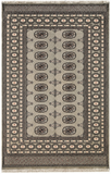 25047-Bokhara Hand-Knotted/Handmade Pakistani Rug/Carpet Tribal/Nomadic Authentic/ Size: 6'4" x 4'0"/193cm x 122cm
