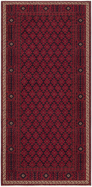 24357-Balutch Hand-Knotted/Handmade Persian Rug/Carpet Tribal/Nomadic Authentic/ Size: 7'5" x 3'8" / 226cm x 112cm