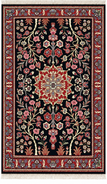 26752-Sarough Hand-Knotted/Handmade Persian Rug/Carpet Traditional Authentic/ Size: 3'7"x 2'4"/109cm x 71cm