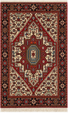 24095-Bidjar Handmade/Hand-Knotted Persian Rug/Traditional/Carpet Authentic / Size : 4'4" x 2'7"/132cm x 79cm