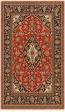 22856 - Kashan Handmade/Hand-Knotted Persian Rug/Carpet Authentic/Size: 7'1" x 4'3"/ 216cm x 130cm