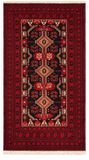 27889- Balutch Persian Hand-knotted Authentic/Nomadic/Tribal Rug/Carpet/ Size: 7'3" x 3'11"/221cm x 119cm