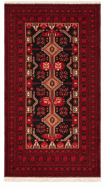27889- Balutch Persian Hand-knotted Authentic/Nomadic/Tribal Rug/Carpet/ Size: 7'3" x 3'11"/221cm x 119cm