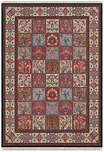 19449-Sarough Handmade/Hand-Knotted Persian Rug/Carpet Traditional Authentic/ Size: 6'8"x 4'7"/ 203cm x 140cm