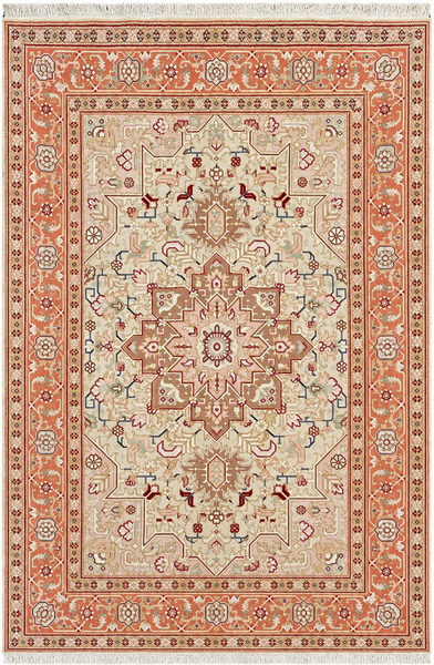 27899- Tabriz Persian Hand-knotted Carpet Authentic/Traditional Carpet/Rug/Size: 5'0" x 3'3"/152cm x 99cm
