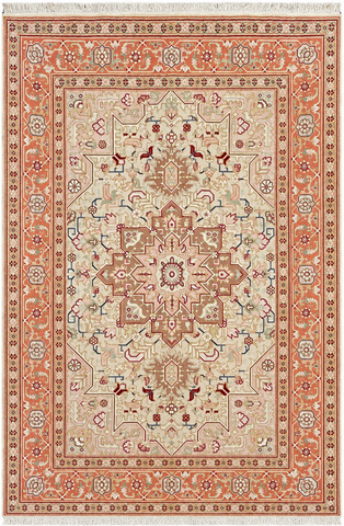 27899- Tabriz Persian Hand-knotted Carpet Authentic/Traditional Carpet/Rug/Size: 5'0" x 3'3"/152cm x 99cm