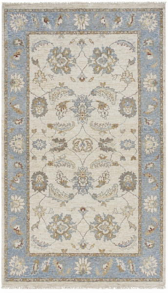 27160- Royal Ushak Hand-Knotted/Handmade Indian Rug/Carpet Traditional/Authentic/Size: 5'2" x 2'11"/244cm x 81cm