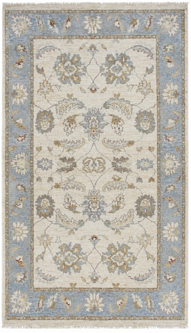 27160- Royal Ushak Hand-Knotted/Handmade Indian Rug/Carpet Traditional/Authentic/Size: 5'2" x 2'11"/244cm x 81cm
