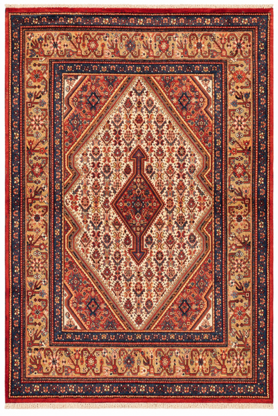 26107-Sarough Hand-Knotted/Handmade Persian Rug/Carpet Traditional Authentic/ Size: 5'3"x 3'7"/160cm x 109cm