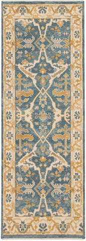 26812- Royal Ushak Hand-Knotted/Handmade Indian Rug/Carpet Traditional/Authentic/Size: 6'1" x 2'7"/185cm x 79cm