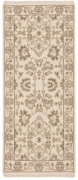 27169- Royal Ushak Hand-Knotted/Handmade Indian Rug/Carpet Traditional/Authentic/Size: 5'11" x 2'7"/180cm x 79cm