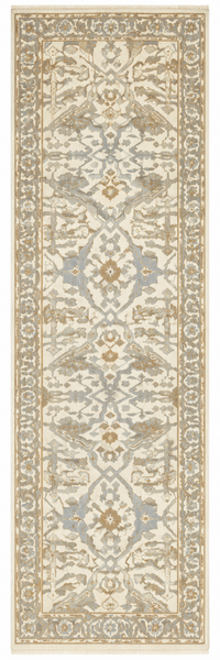 27167- Royal Ushak Hand-Knotted/Handmade Indian Rug/Carpet Traditional/Authentic/Size: 8'2" x 2'4"/249cm x 71cm