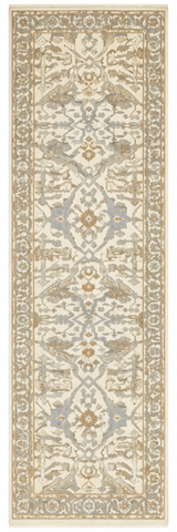 27167- Royal Ushak Hand-Knotted/Handmade Indian Rug/Carpet Traditional/Authentic/Size: 8'2" x 2'4"/249cm x 71cm