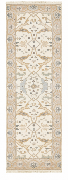 27168- Royal Ushak Hand-Knotted/Handmade Indian Rug/Carpet Traditional/Authentic/Size: 7'10" x 2'7"/239cm x 79cm