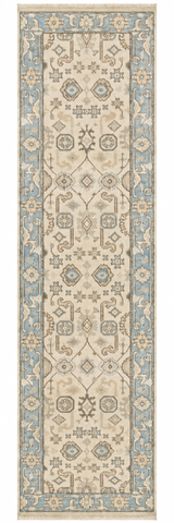 27172- Royal Ushak Hand-Knotted/Handmade Indian Rug/Carpet Traditional/Authentic/Size:10'0" x 2'6"/305cm x 76cm