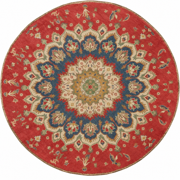 22641 - Kazak Hand-Knotted/Handmade Afghan Tribal/Nomadic Authentic/Size: 8'1" x 8'0"/ 246cm x 244cm
