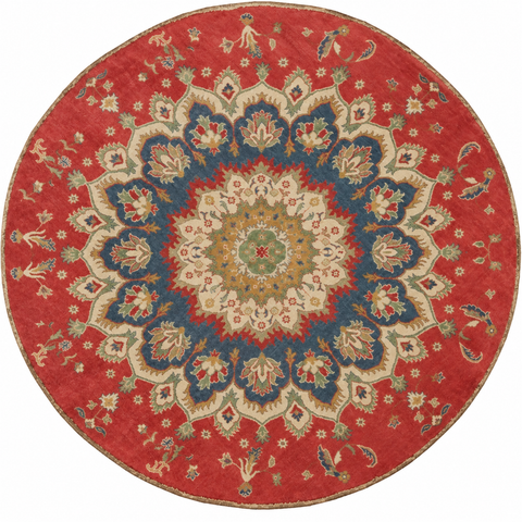 22641 - Kazak Hand-Knotted/Handmade Afghan Tribal/Nomadic Authentic/Size: 8'1" x 8'0"/ 246cm x 244cm