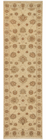 14260 - Chobi Ziegler Afghan Hand-Knotted Contemporary/Modern Runner/Size: 9'1" x 2'6"/ 277cm x 76cm