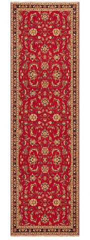 24260- Kashan Handmade/Hand-Knotted Persian Rug/Traditional Carpet Authentic/ Size 9'7" x 3'2" / 292cm x 97cm