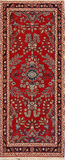 27327-Sarough Hand-Knotted/Handmade Persian Rug/Carpet Traditional Authentic/ Size: 6'5"x 2'7"/195cm x 78cm