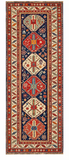 27125-Antique Kazak Circa(1920-1930)Hand-Knotted/Handmade Russian Rug/Carpet Tribal/Nomadic Authentic/ Size: 8'11" x 3'3"/270cm x 99cm