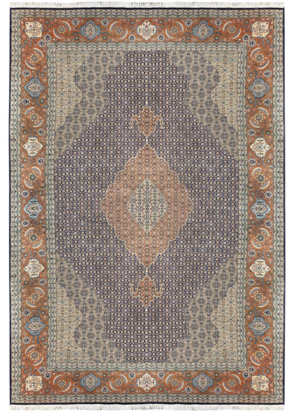 19426- Tabriz Persian Hand-knotted Authentic/Traditional Carpet/Rug/Size: 14'4" x 9'10"