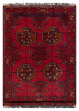 26376- Khal Mohammad Afghan Hand-Knotted Authentic/Traditional/Rug/Size: 2'0" x 1'4"